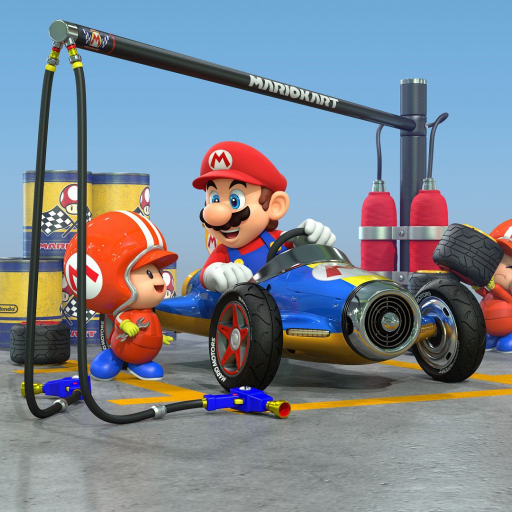 Марио в игре Mario Kart 8