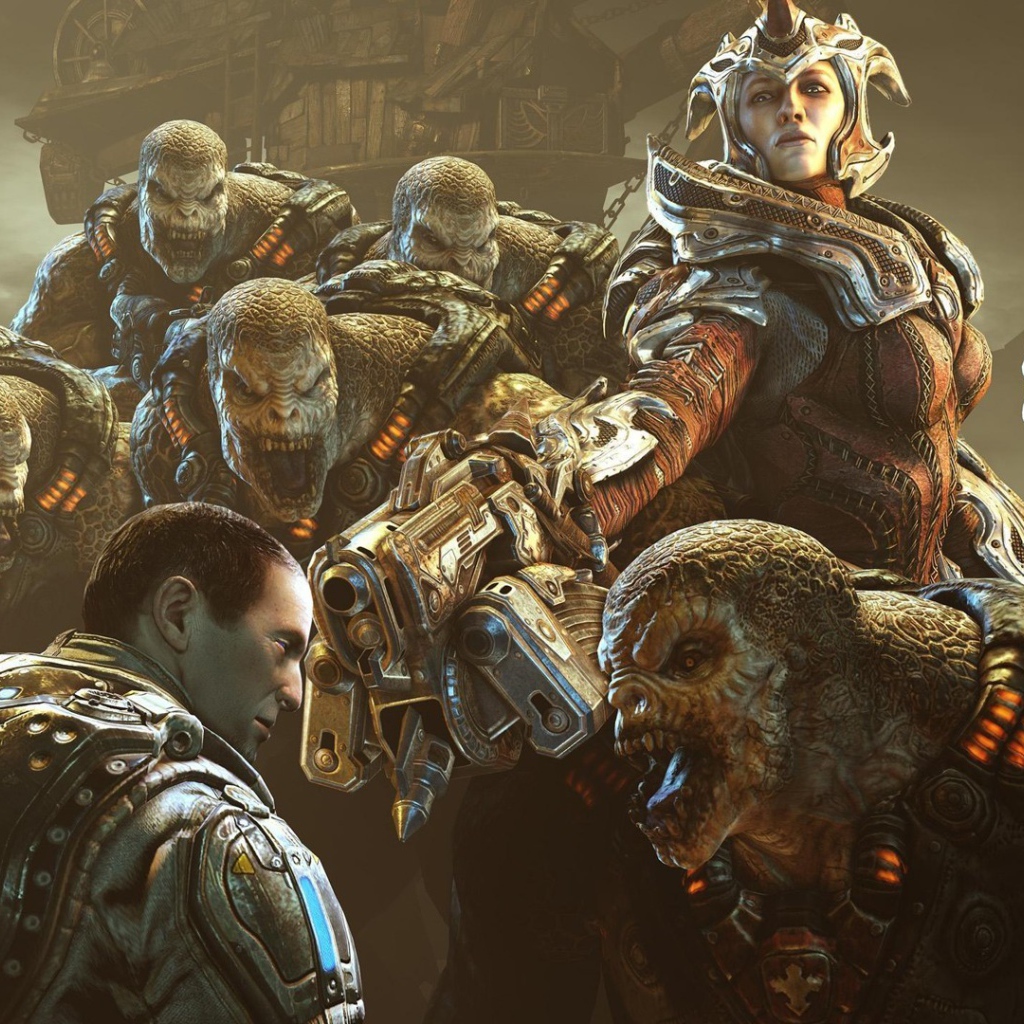 Монстры из игры Gears of War