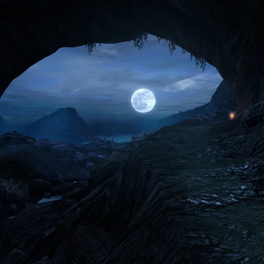Лунная ночь в игре Dear Esther