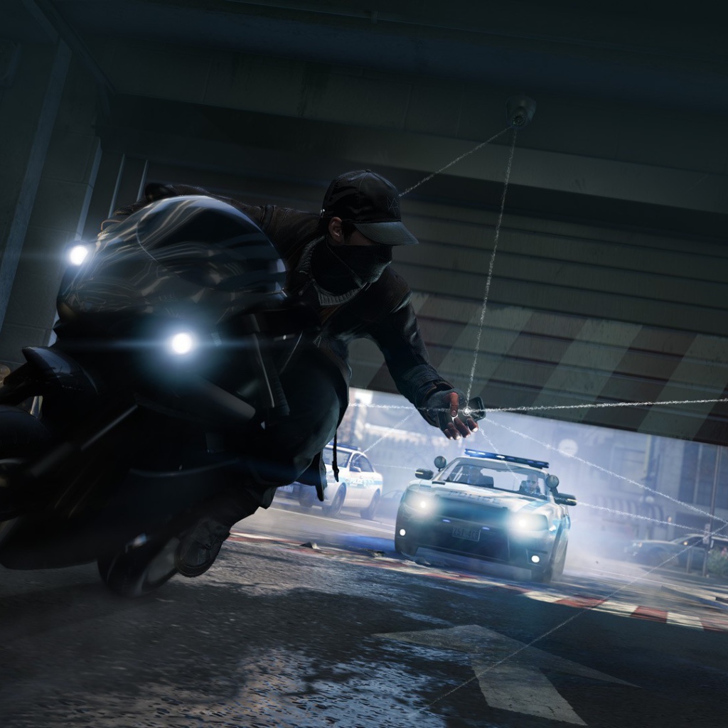 Мотоциклист в игре Watch Dogs