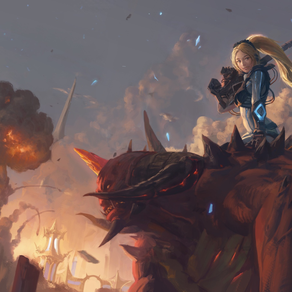 Нова верхом на демоне, игра Diablo