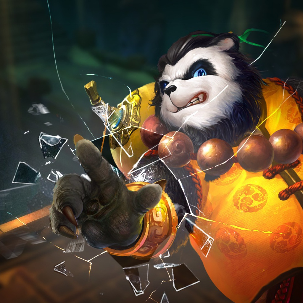 Панда разбила стекло, игра Taichi Panda