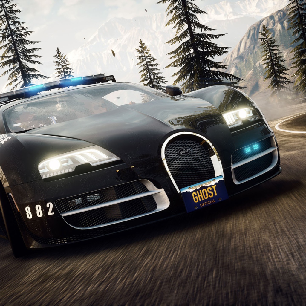 Полицейская Бугатти в игре