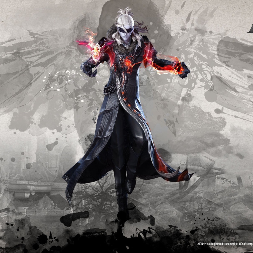 Постер игры Aion Online, персонаж Асмодиан