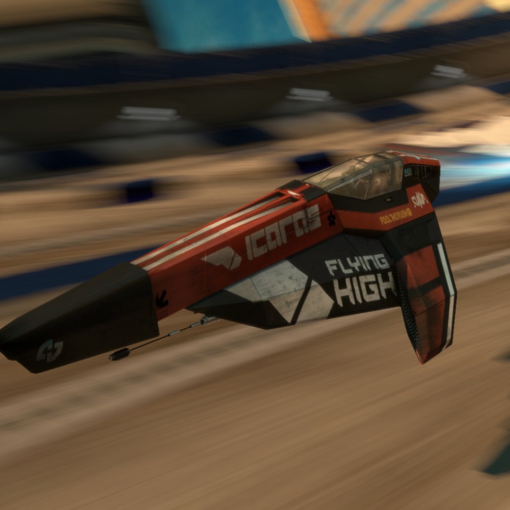 Гоночный аппарат в игре Wipeout 2048