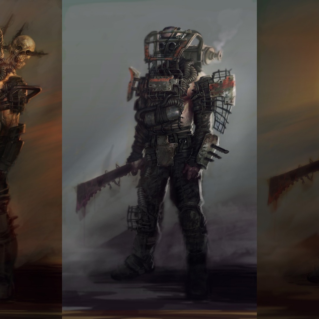 Роботы из игры Fallout 4, концепт арт