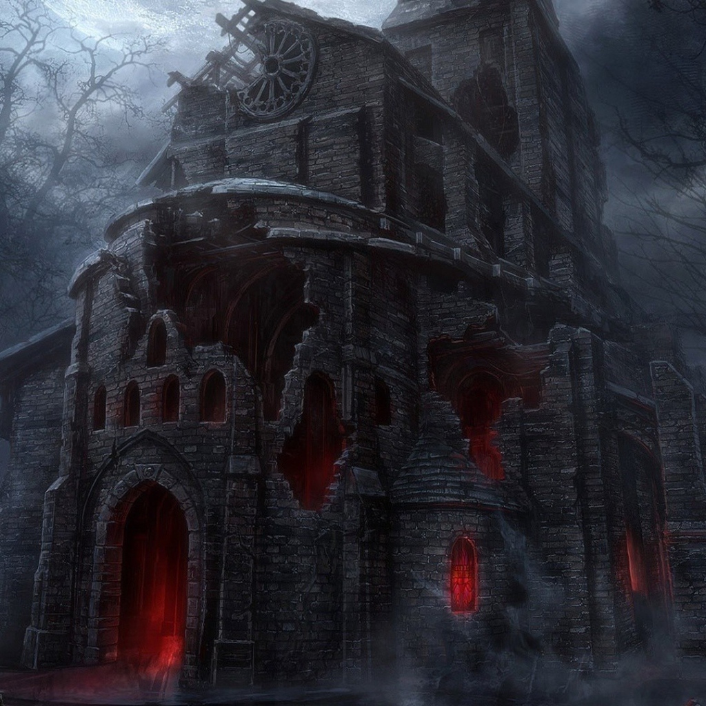 Разрушенная церковь в игре Diablo 3