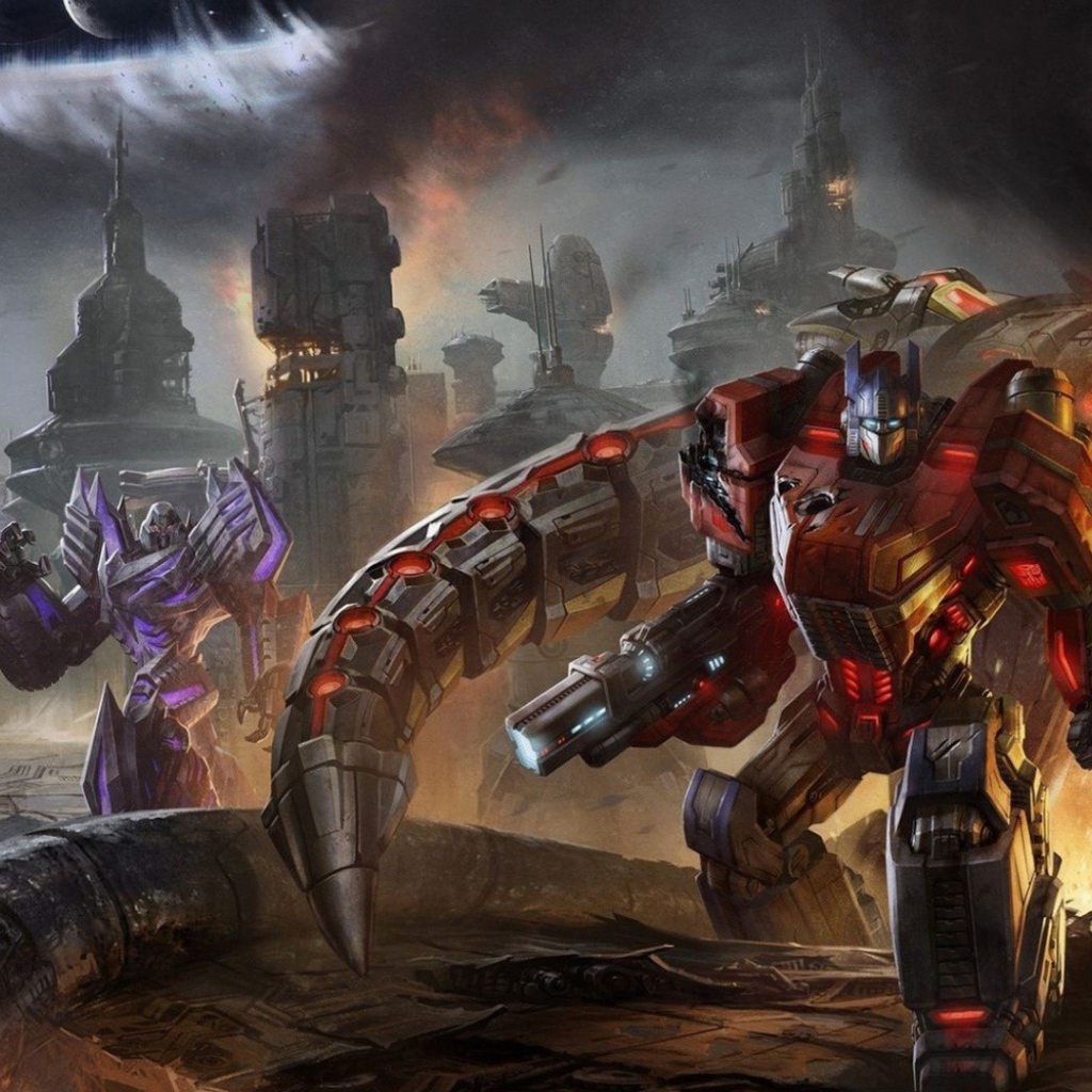 Сцена в игре Transformers