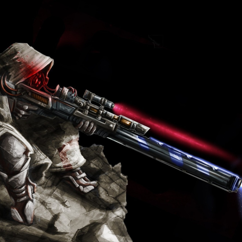 Снайпер стреляет из космоса