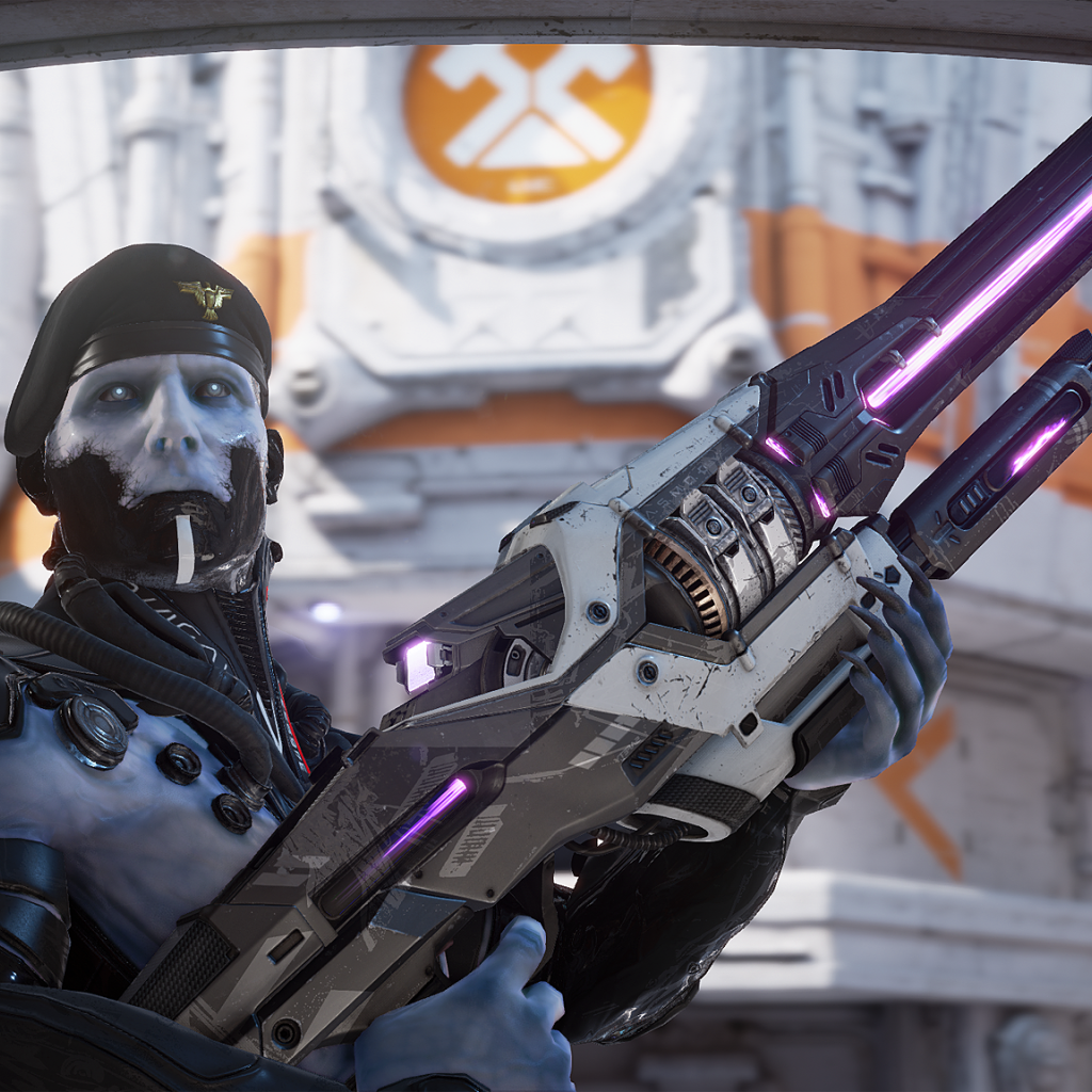 Солдат с оружием в игре Unreal Engine 4