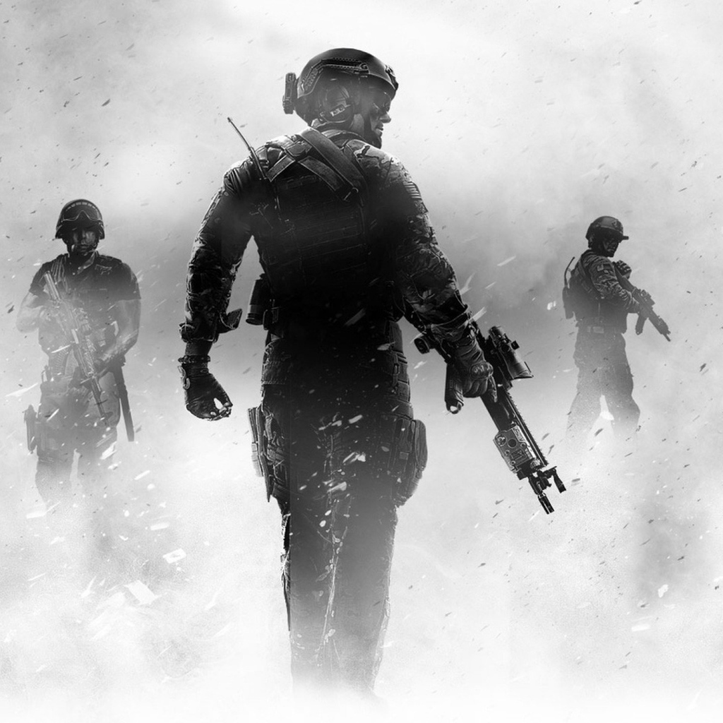 Солдаты в тумане в игре Call of Duty