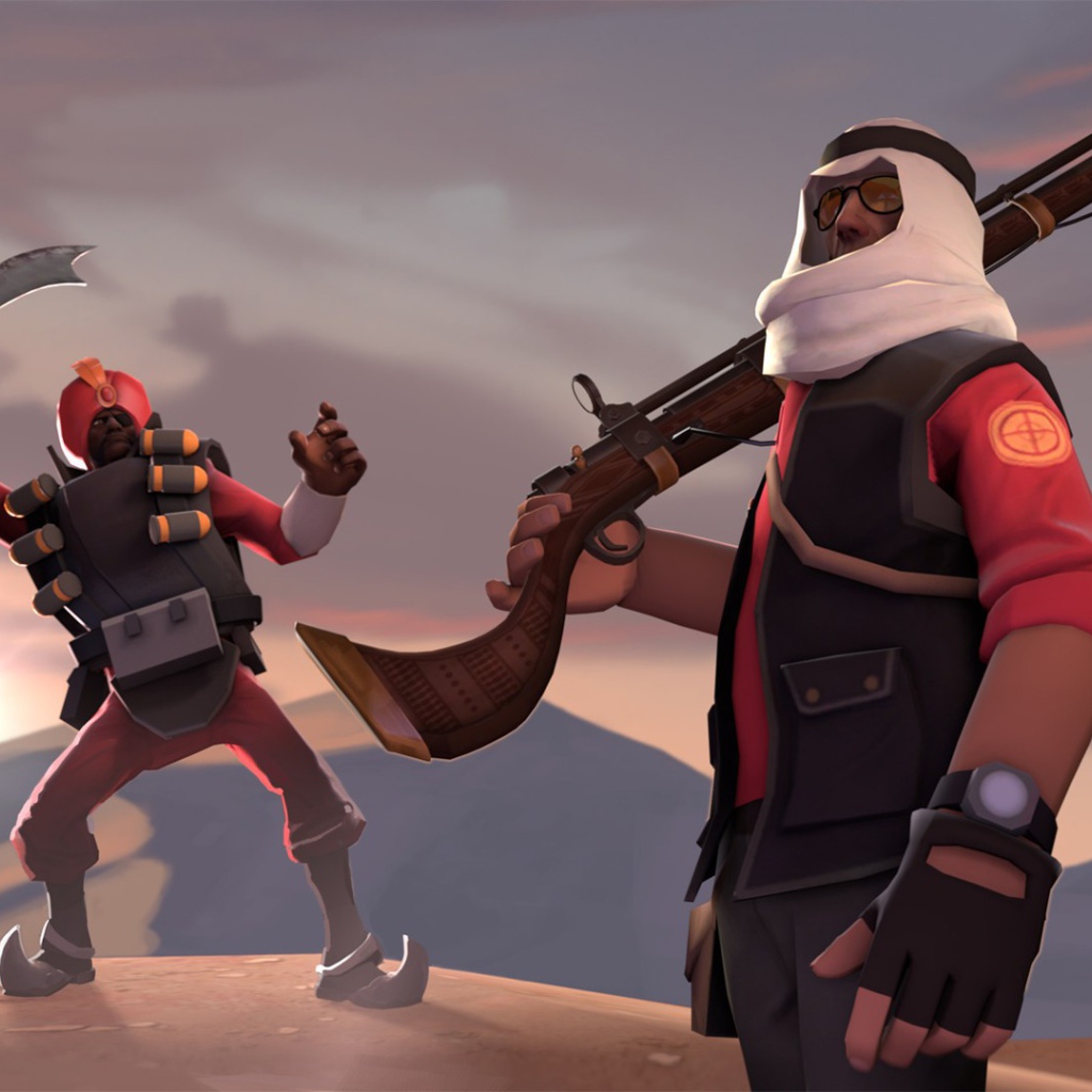 Солдаты пустыни в игре Team Fortress 2