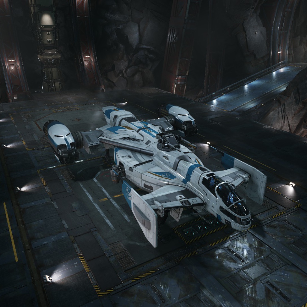 Космолет в ангаре, игра Гражданин галактики