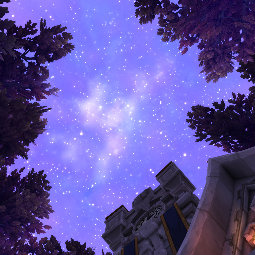 Звездное небо в игре World of Warcraft Warlords of Draenor