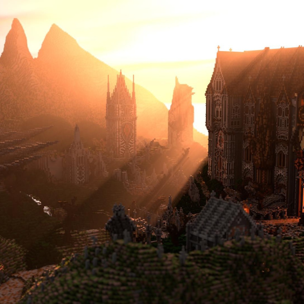 Старинный замок, игра Minecraft