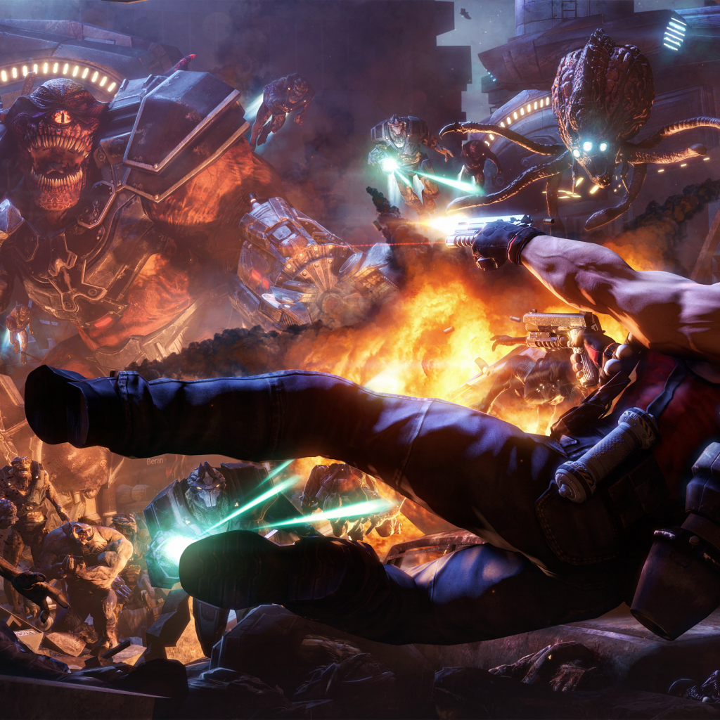 Сражение в игре Duke Nukem