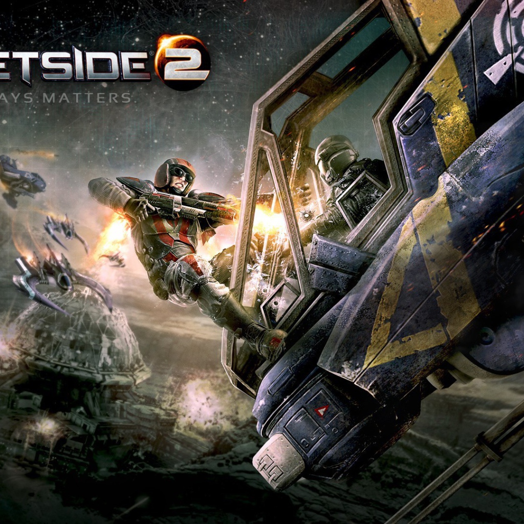 Сражение в игре Planetside 2