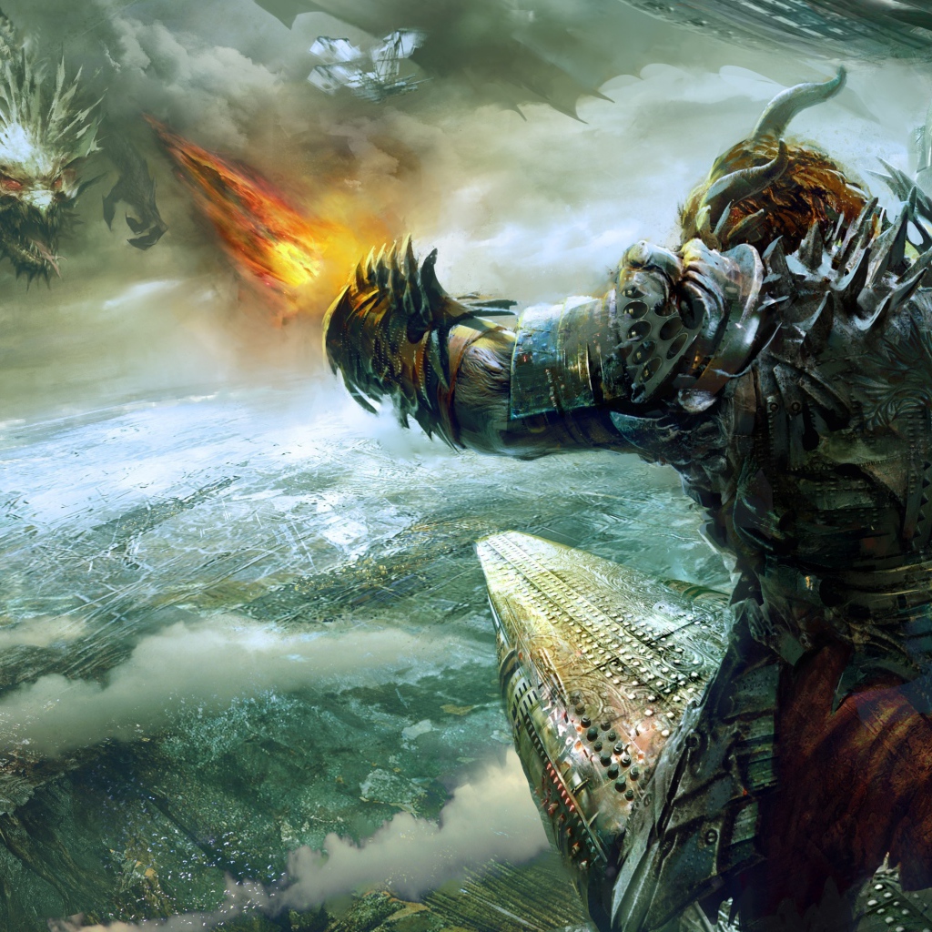 Сражение с драконами в игре Guild Wars 2