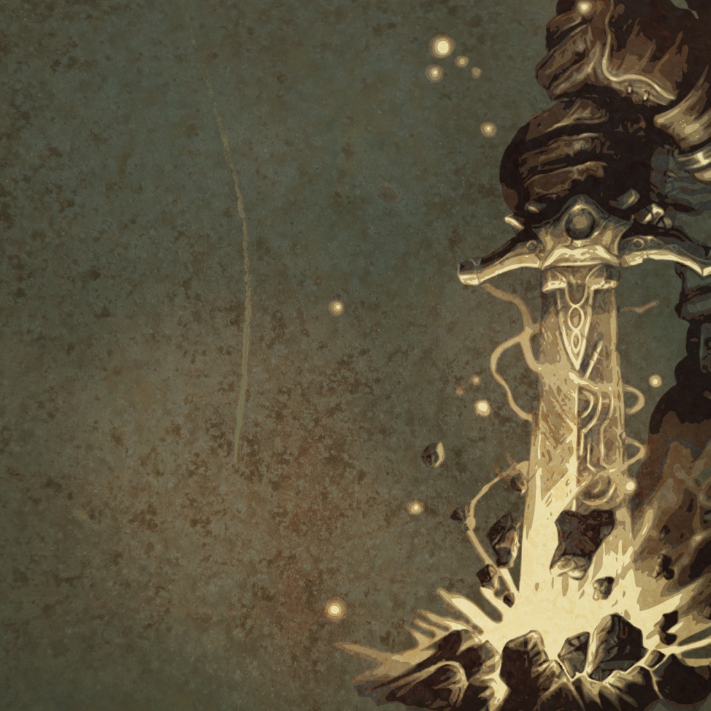 Персонаж игры Fable с мечом