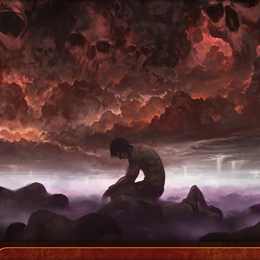 Персонаж игры Magic the Gathering под злыми силами