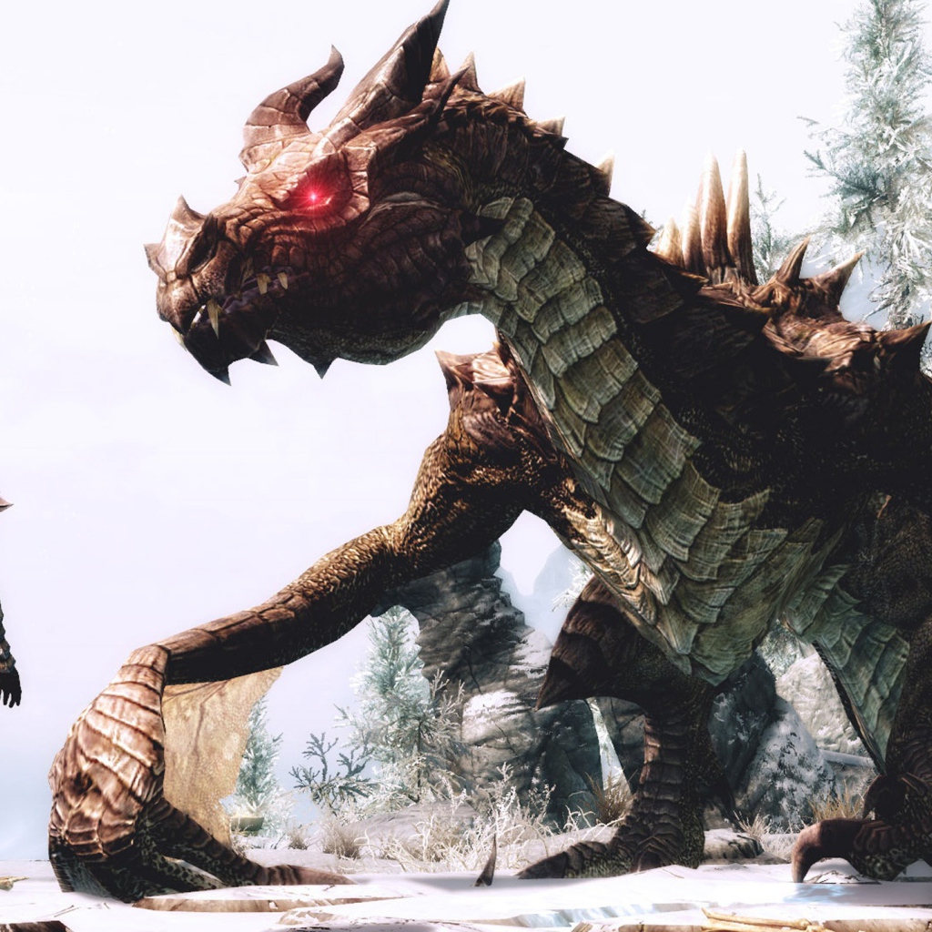 Дракон в игре The Elder Scrolls V Skyrim