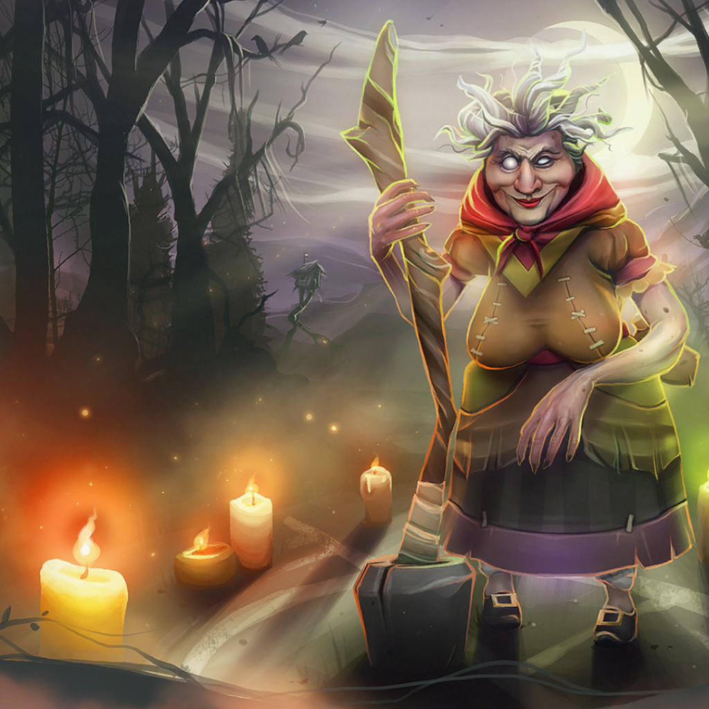 Престарелая ведьма в игре Dota 2