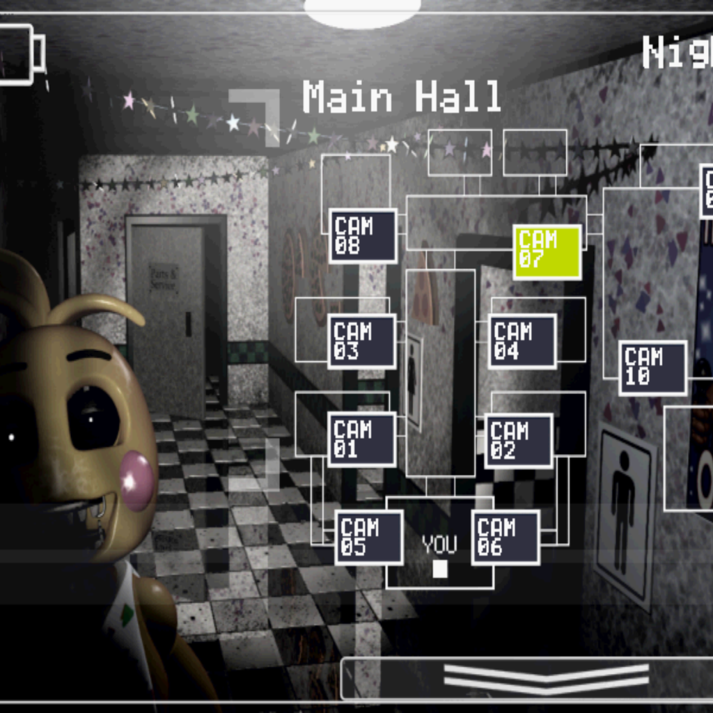 Интерфейс игры Five Nights at Freddy's