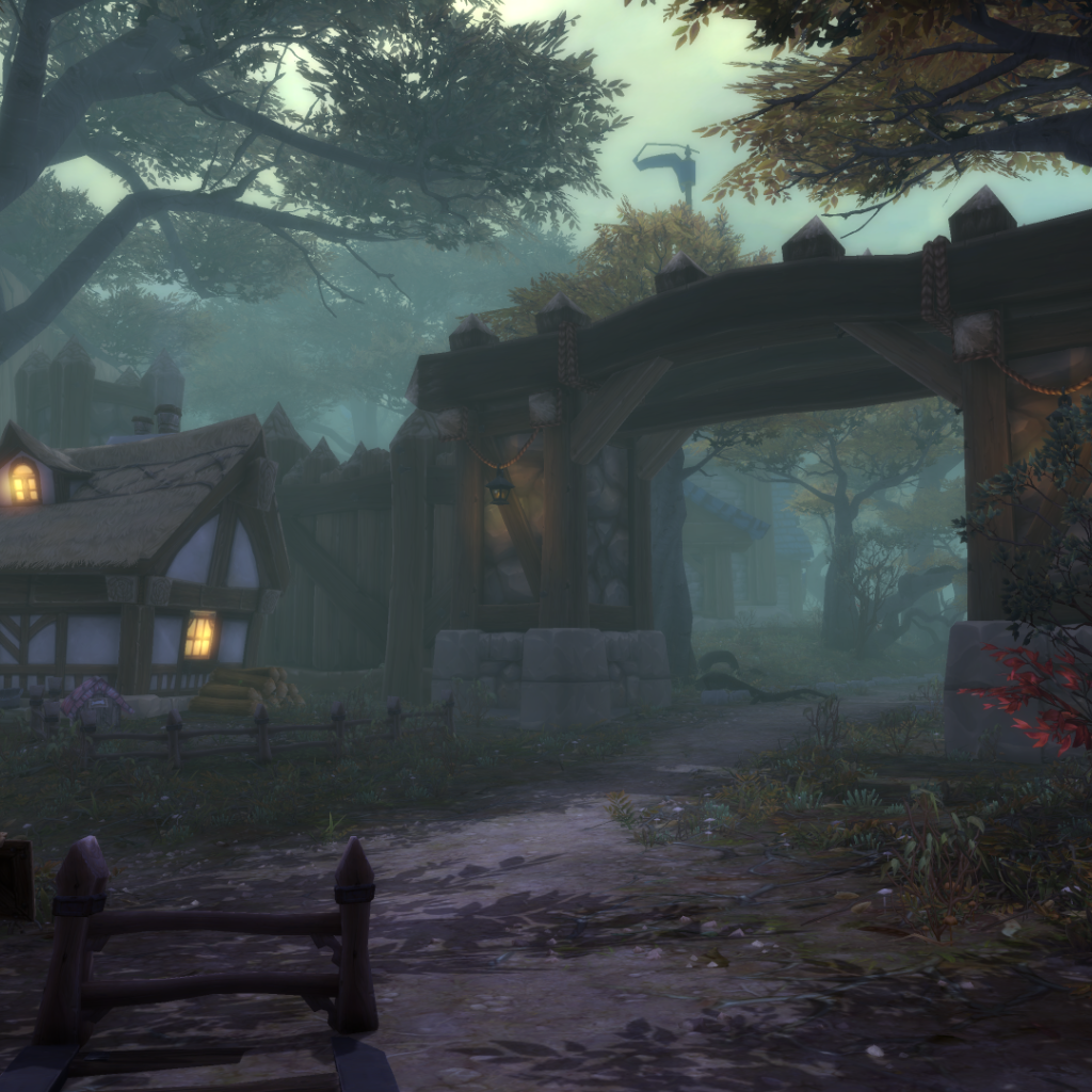 Ворота деревни в игре World of Warcraft Warlords of Draenor