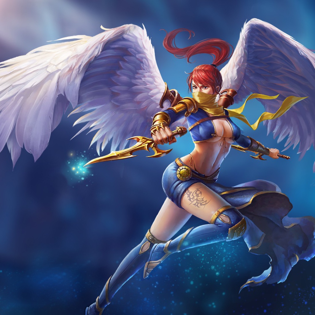 Девушка ангел из игры Taichi Panda