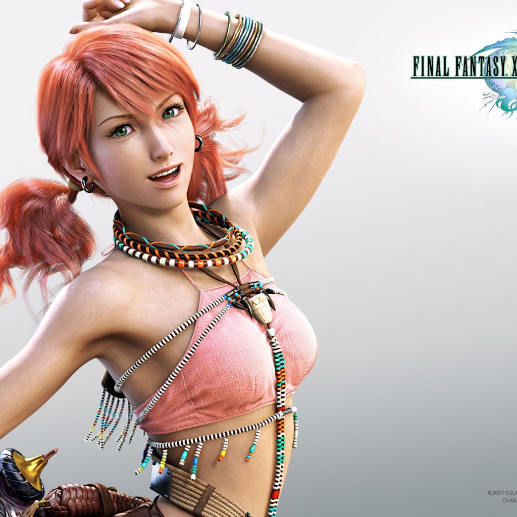 Девушка из игры Final Fantasy XIII