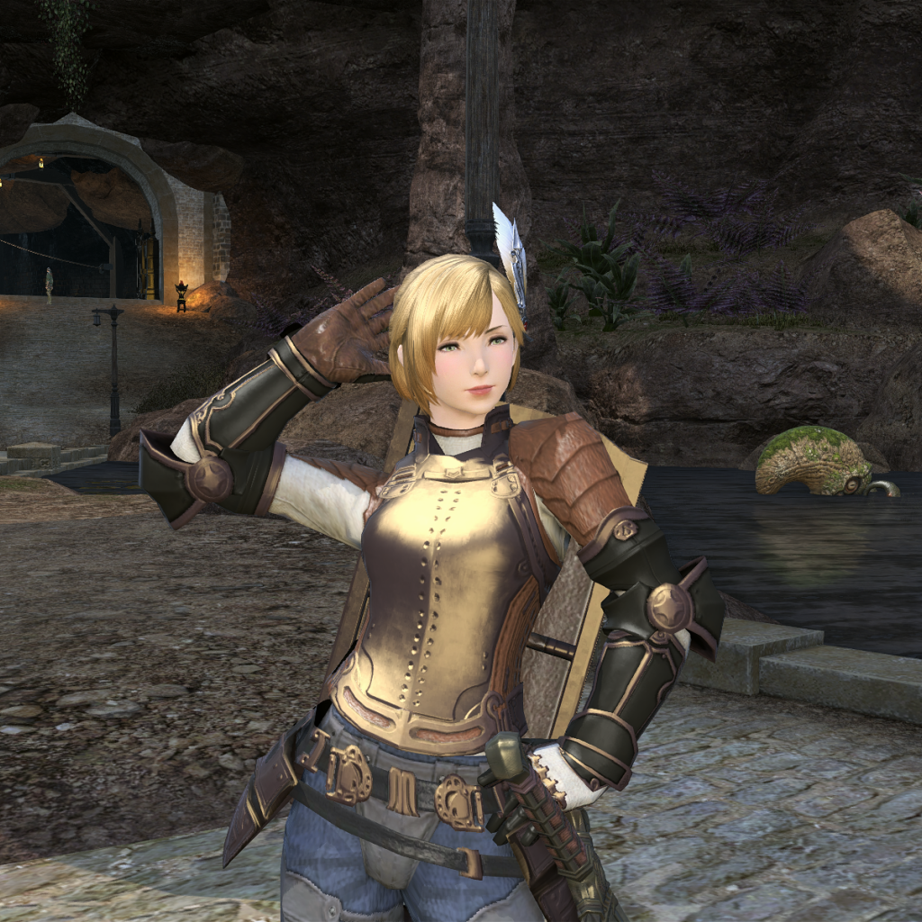 Девушка из онлайн игры Final Fantasy XIV