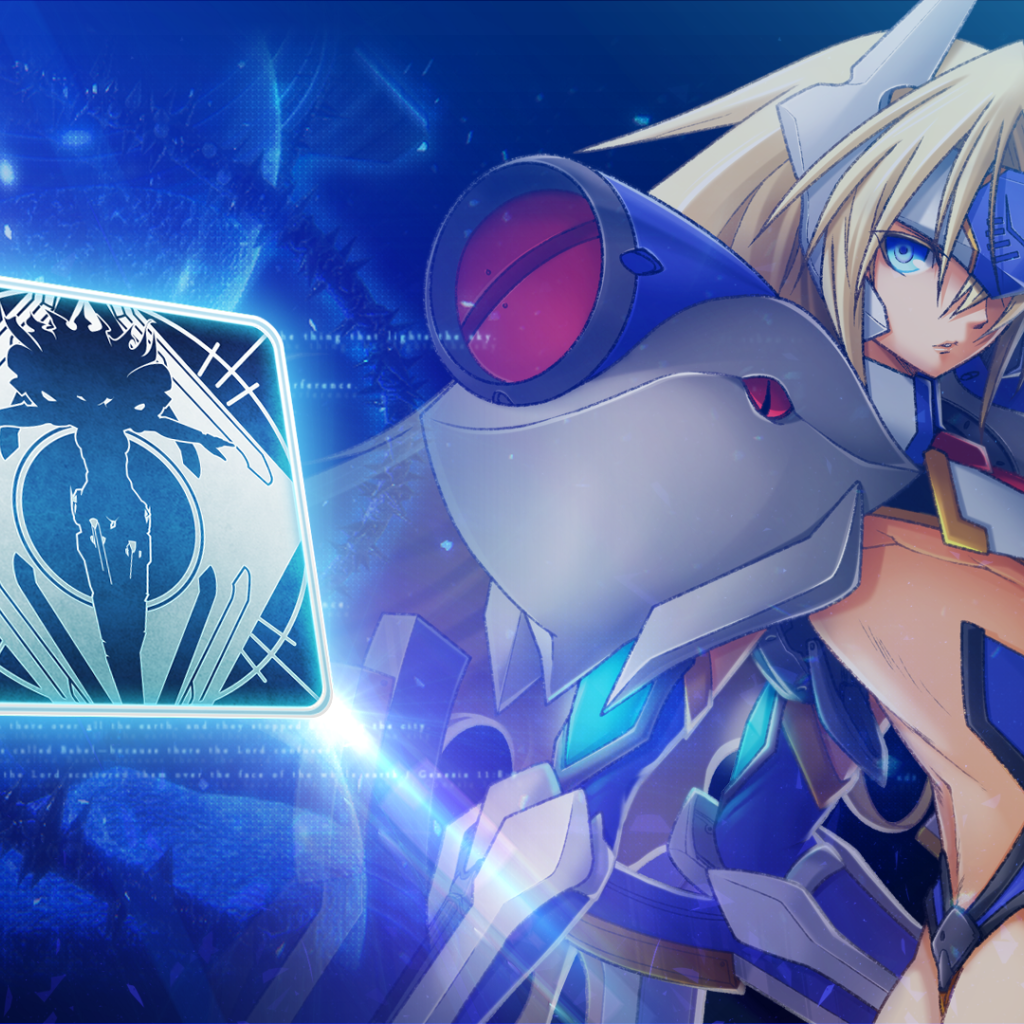 Девушка в доспехах в игре Blazblue