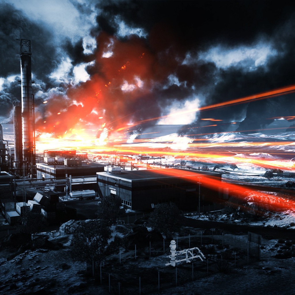 Индустриальный пейзаж в игре