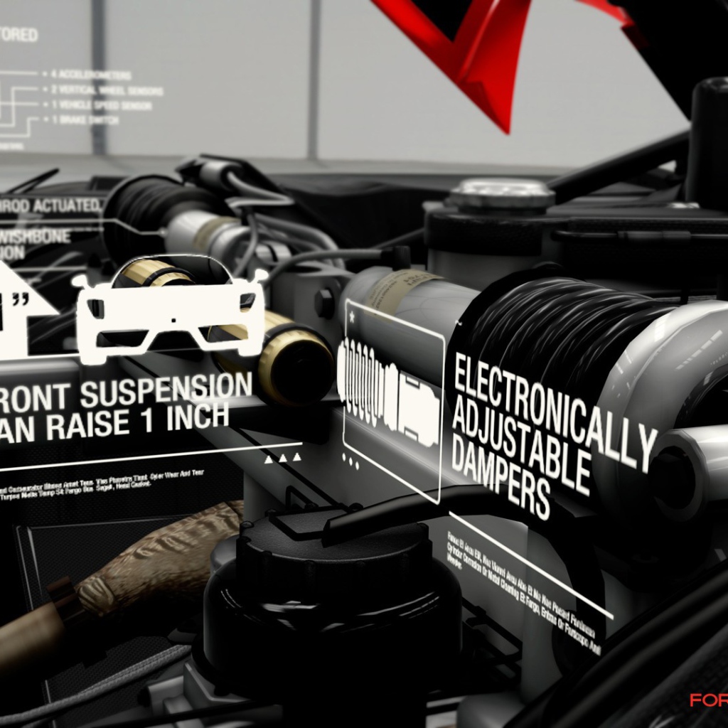 Интерфейс игры Forza Motorsport