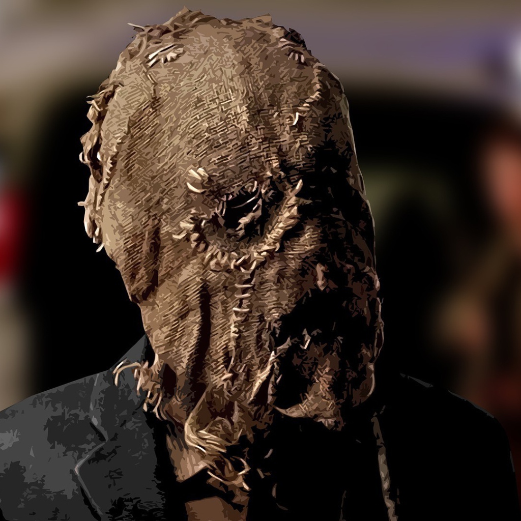 Маска на голове Scarecrow