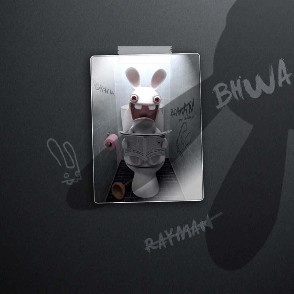 Постер игры Rayman Raving Rabbids