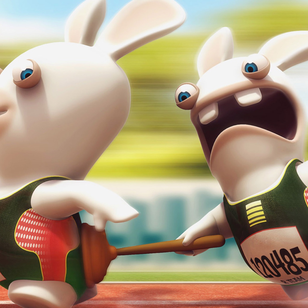 Беговая дорожка, игра Rayman Raving Rabbids