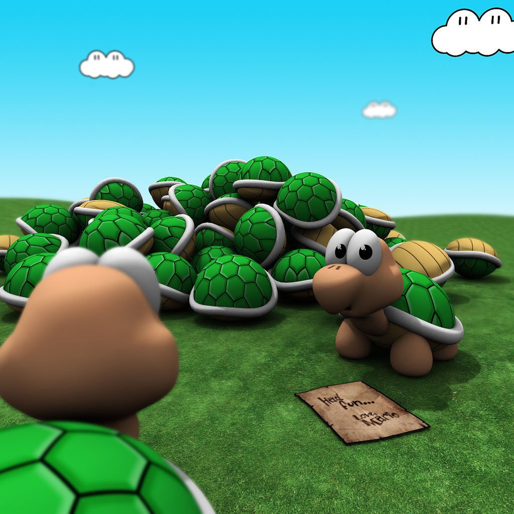 Черепашки из игры Super Mario Bros
