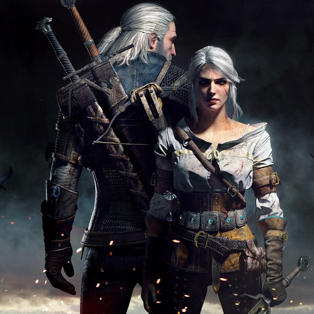 Два персонажа игры The Witcher 3 Wild Hunt