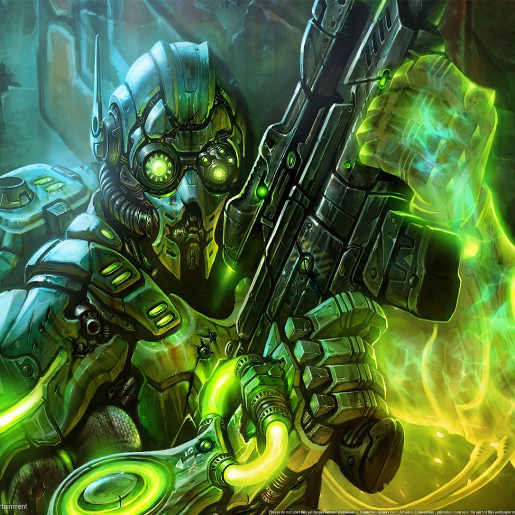 Воин андроид в игре Starcraft II