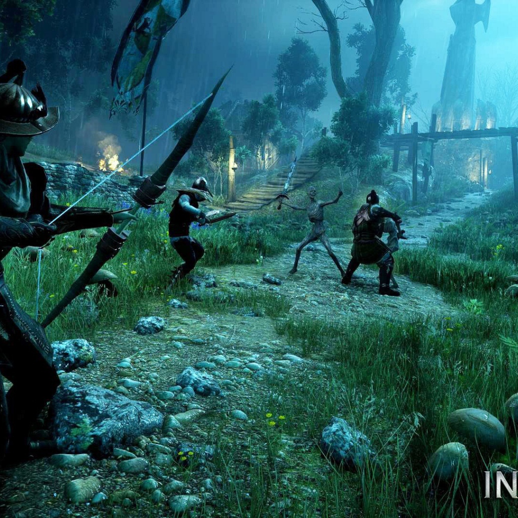 Воины идут в атаку в игре Dragon Age Inquisition