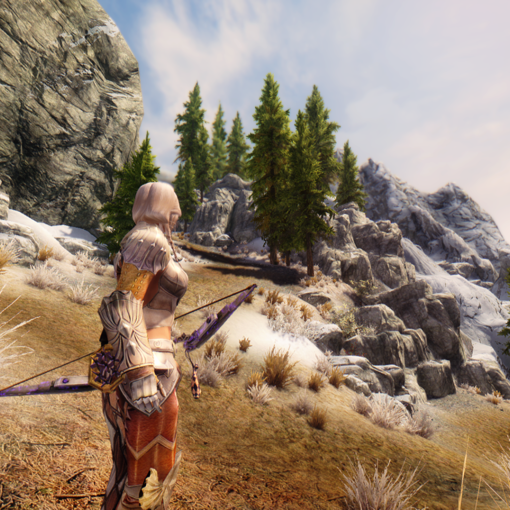 Девушка воин в игре The Elder Scrolls V Skyrim