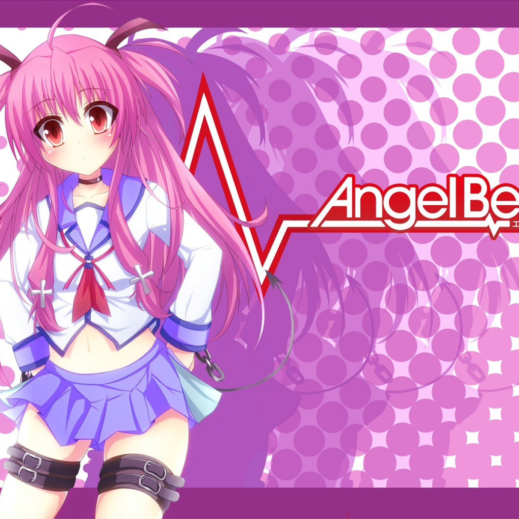 Девушка аниме с розовыми волосами, Ангельские ритмы