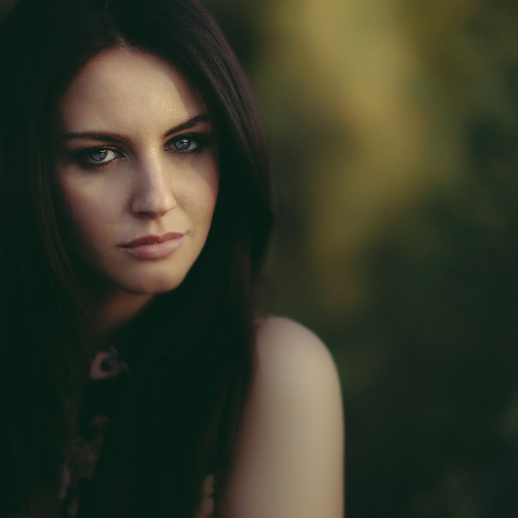 Лицо красивой девушки