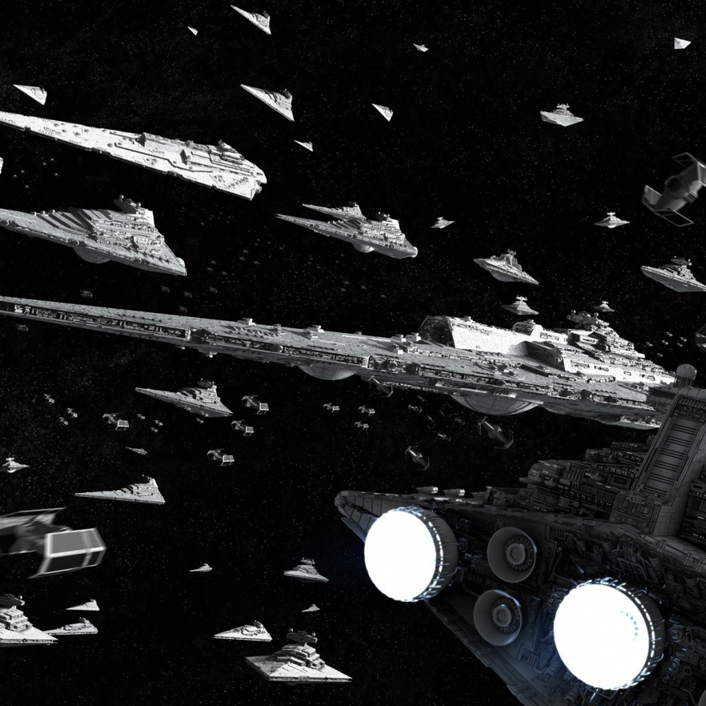 Армада космических кораблей готова к атаке, фильм Звездные войны