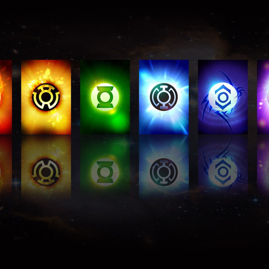 Карточки супергероев из фильма Зелёный Фонарь