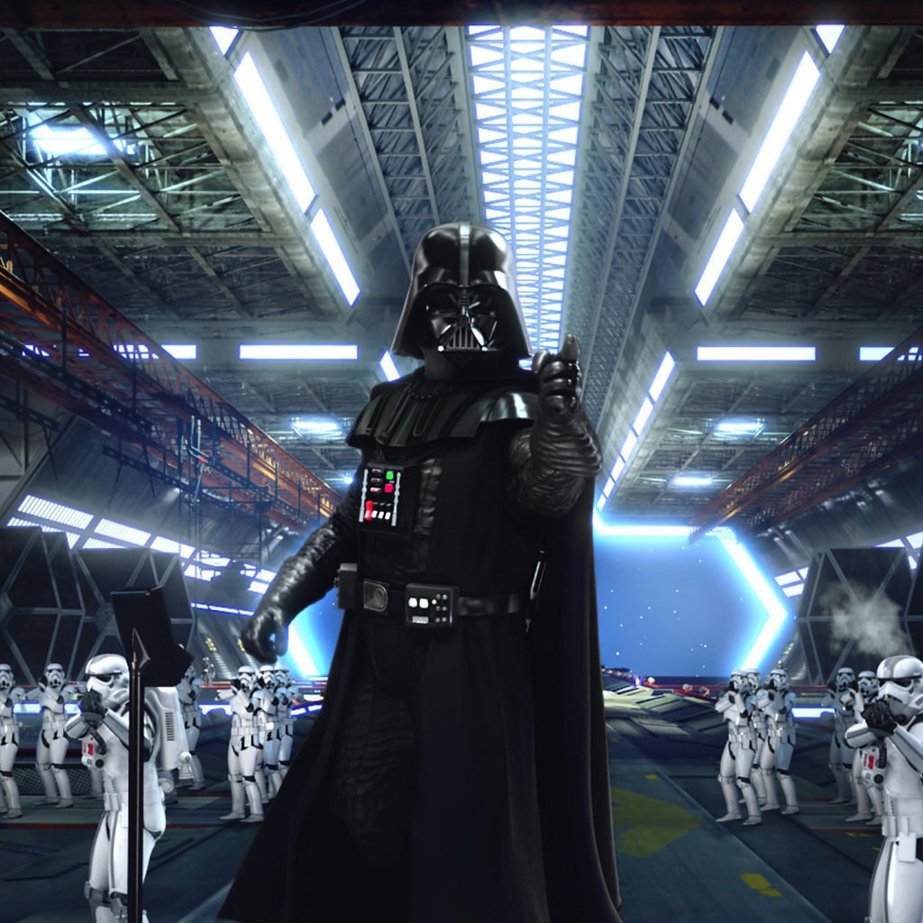 Дарт Вейдер ведет свою армию штурмовиков в бой