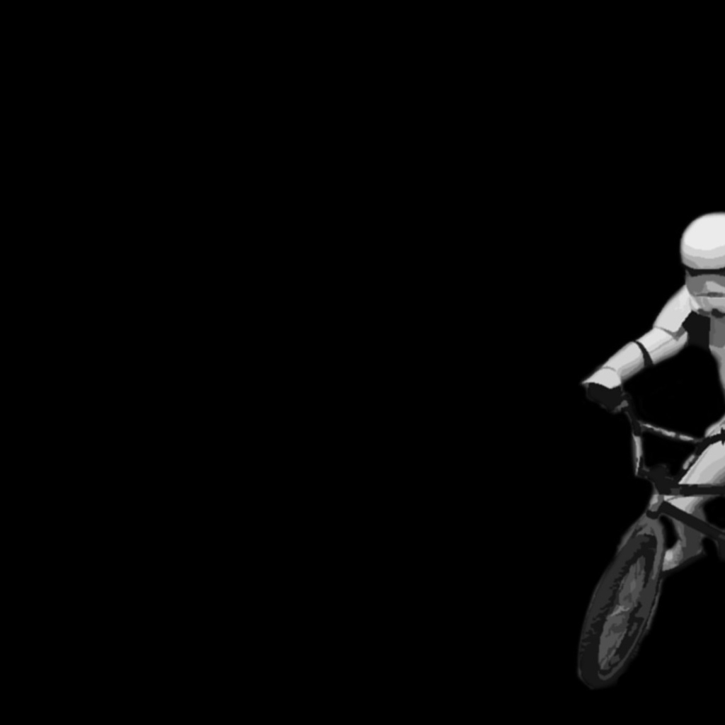 Имперский штурмовик на велосипеде