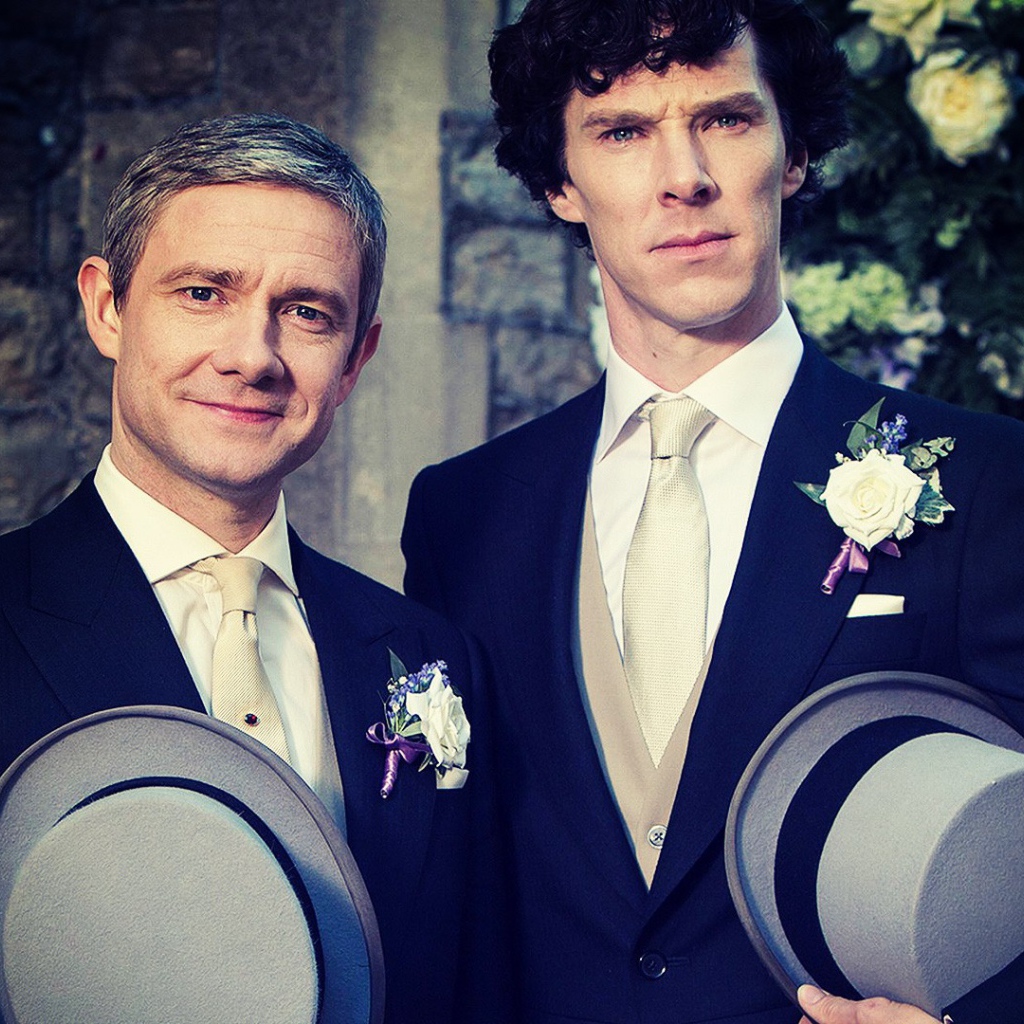 Шерлок и Ватсон на свадьбе