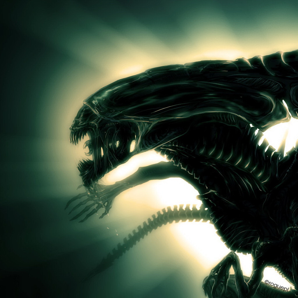 	   Frame from the movie Alien